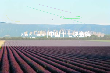 湘潭中国十七块金牌