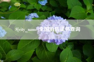 湘潭全国消防证书查询