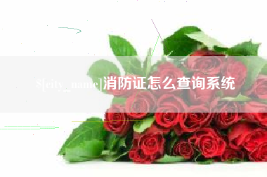 湘潭消防证怎么查询系统