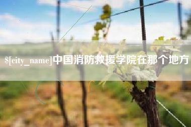 湘潭中国消防救援学院在那个地方