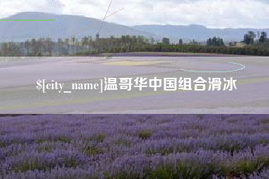 湘潭温哥华中国组合滑冰