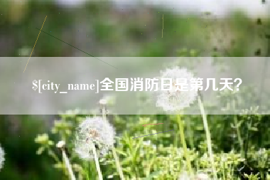 湘潭全国消防日是第几天？