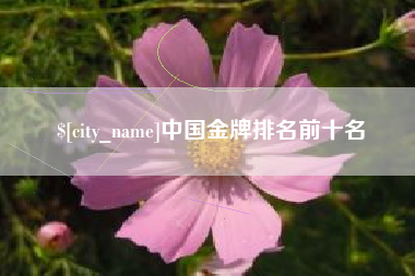 湘潭中国金牌排名前十名