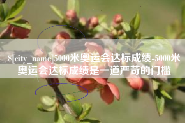 湘潭5000米奥运会达标成绩-5000米奥运会达标成绩是一道严苛的门槛