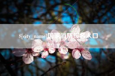 湘潭国家消防报名入口