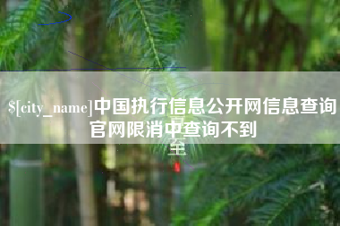 湘潭中国执行信息公开网信息查询官网限消中查询不到