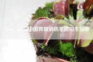 湘潭中国救援消防学院招生简章