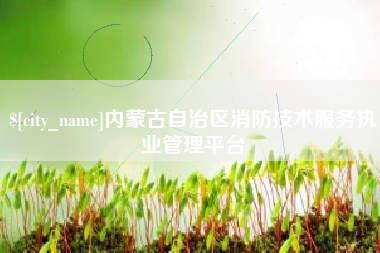 湘潭内蒙古自治区消防技术服务执业管理平台
