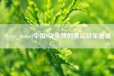 湘潭中国9块金牌的奥运冠军是谁