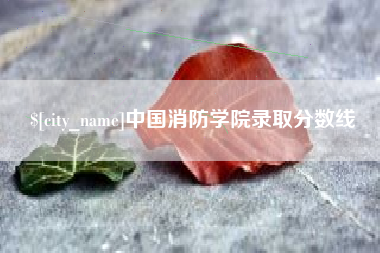 湘潭中国消防学院录取分数线