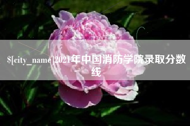 湘潭2021年中国消防学院录取分数线