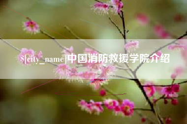 湘潭中国消防救援学院介绍