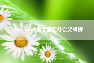湘潭第七届亚冬会奖牌榜