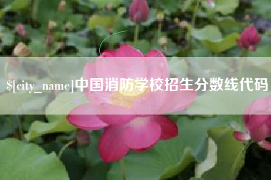湘潭中国消防学校招生分数线代码
