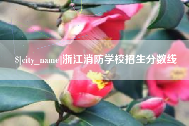 湘潭浙江消防学校招生分数线