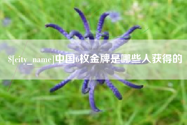 湘潭中国6枚金牌是哪些人获得的