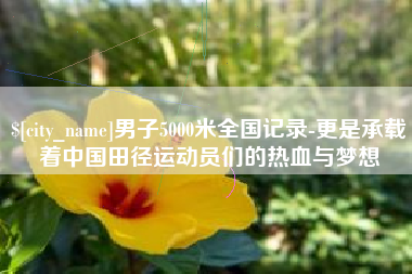 湘潭男子5000米全国记录-更是承载着中国田径运动员们的热血与梦想