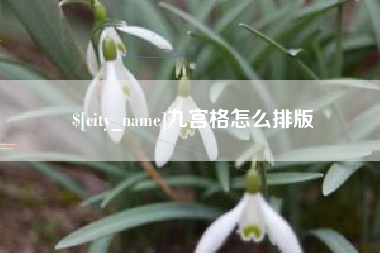 湘潭九宫格怎么排版
