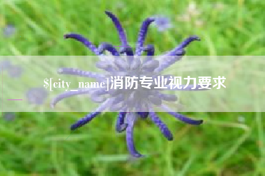 湘潭消防专业视力要求