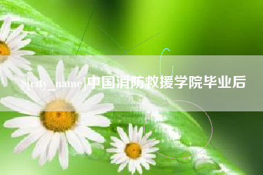湘潭中国消防救援学院毕业后