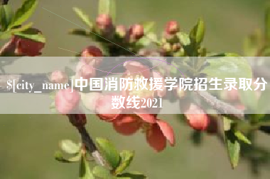 湘潭中国消防救援学院招生录取分数线2021