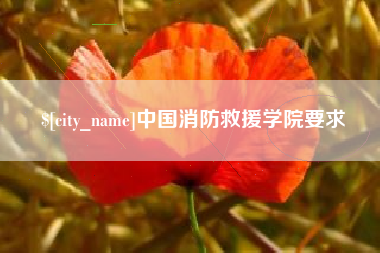 湘潭中国消防救援学院要求