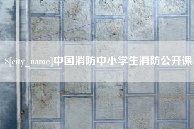 湘潭中国消防中小学生消防公开课