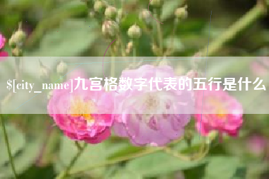 湘潭九宫格数字代表的五行是什么