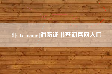 湘潭消防证书查询官网入口