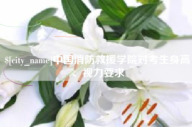 湘潭中国消防救援学院对考生身高、视力要求