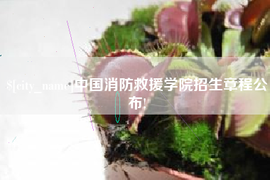 湘潭中国消防救援学院招生章程公布!